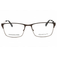 GANT Unisex Eyeglasses - Rectangular Matte Gunmetal Full Rim Frame | GA3295 009 ,