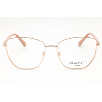 GANT Unisex Eyeglasses - Cat Eye Shiny Rose Gold Metal Full Rim Frame | GA4111 028 ,