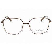 GANT Unisex Eyeglasses - Rectangular Shiny Dark Bronze Metal Frame | GA4145 036 ,