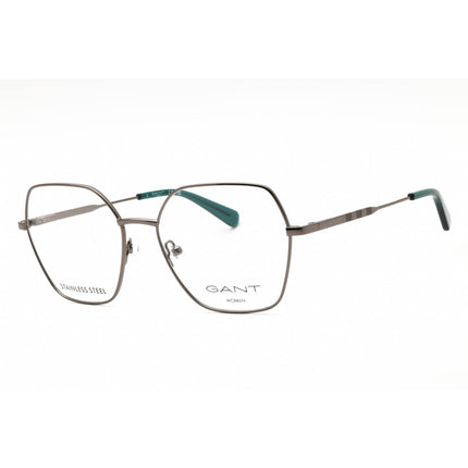 GANT Unisex Eyeglasses - Oversized Dark Ruthenium Metal Full Rim Frame | GA4154 012 ,