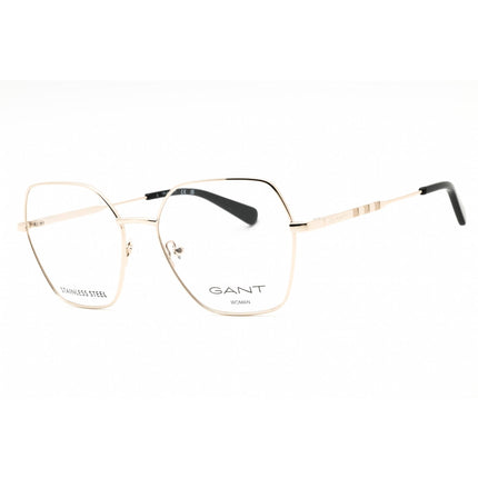 GANT Unisex Eyeglasses - Oversized Shape Pale Gold Metal Full Rim Frame | GA4154 032 ,