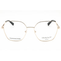 GANT Unisex Eyeglasses - Oversized Shape Pale Gold Metal Full Rim Frame | GA4154 032 ,