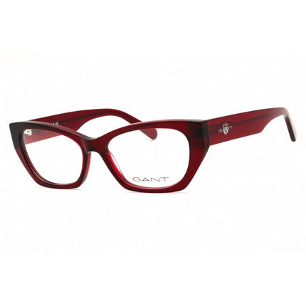 GANT Unisex Eyeglasses - Cat Eye Shiny Bordeaux Acetate Full Rim Frame | GA50047 069 ,