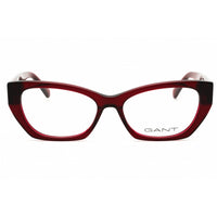 GANT Unisex Eyeglasses - Cat Eye Shiny Bordeaux Acetate Full Rim Frame | GA50047 069 ,