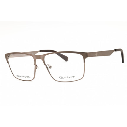 GANT Unisex Eyeglasses - Rectangular Light Bronze Metal Full Rim Frame | GA50049 035 ,