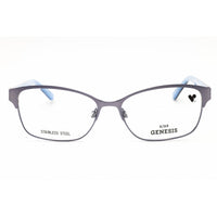 Genesis Unisex Eyeglasses - Metal Slate Full Rim Rectangular Frame, 55mm | G5053 023 ,