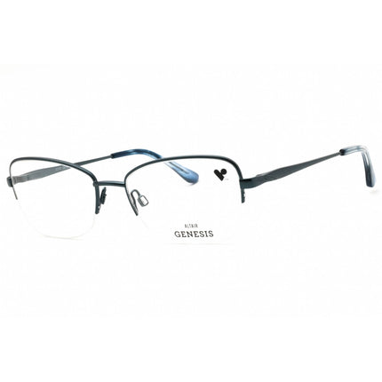 Genesis Unisex Eyeglasses - Metal Slate Half Rim Rectangular Shape Frame | G5064 023 ,