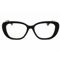 Gucci Unisex Eyeglasses - Acetate Black/Crystal Full Rim Cat Eye Frame | GG1559OK 001 ,