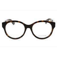Gucci Unisex Eyeglasses - Injected Propionate Havana Round Shape Frame | GG1580O 002 ,