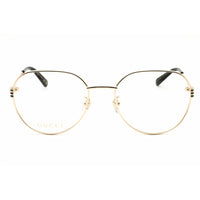 Gucci Unisex Eyeglasses - Metal Gold-Gold-Transparent Full Rim Frame | GG1675OK 001 ,