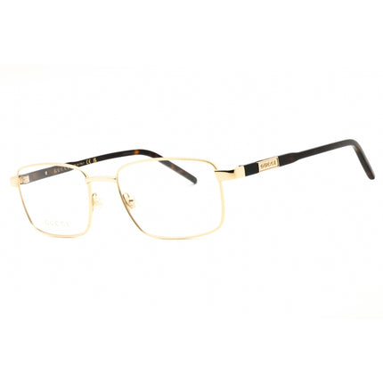 Gucci Unisex Eyeglasses - Metal Gold Full Rim Rectangular Shape Frame | GG1801O 006 ,