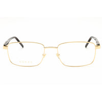 Gucci Unisex Eyeglasses - Metal Gold Full Rim Rectangular Shape Frame | GG1801O 006 ,