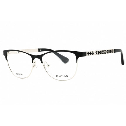 Guess Unisex Eyeglasses - Metal Matte Black Full Rim Cat Eye Shape Frame | GU2883 002 ,