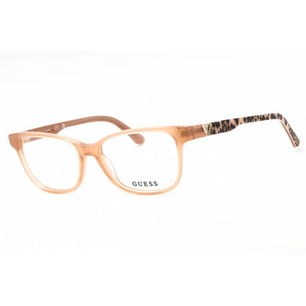 Guess Unisex Eyeglasses - Acetate Shiny Beige Rectangular Frame, 52mm | GU2943 057 ,