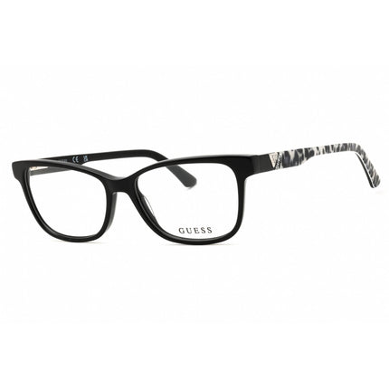 Guess Unisex Eyeglasses - Acetate Shiny Black Full Rim Rectangular Frame | GU2943 001 ,