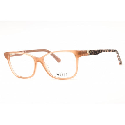 Guess Unisex Eyeglasses - Acetate Shiny Beige Rectangular Frame, 54mm | GU2943 057 ,