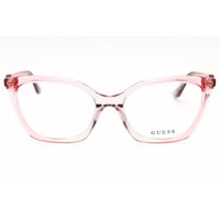 Guess Unisex Eyeglasses - Acetate Transparent Pink Full Rim Cat Eye Frame | GU2965 074 ,