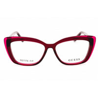 Guess Unisex Eyeglasses - Acetate Shiny Bordeaux Full Rim Cat Eye Frame | GU2977 069 ,