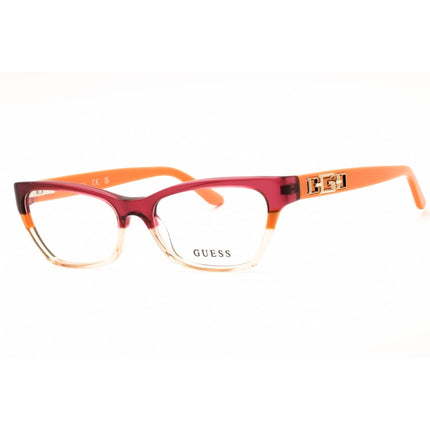 Guess Unisex Eyeglasses - Metal Orange Full Rim Cat Eye Shape Frame | GU2979 044 ,