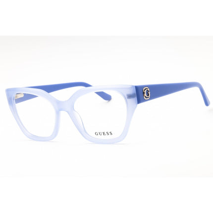 Guess Unisex Eyeglasses - Acetate Shiny Violet Full Rim Cat Eye Frame | GU50112 081 ,