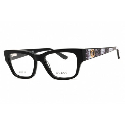 Guess Unisex Eyeglasses - Shiny Black Full Rim Rectangular Frame, 49mm | GU50126 001 ,