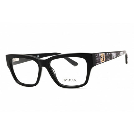 Guess Unisex Eyeglasses - Shiny Black Full Rim Rectangular Frame, 53mm | GU50126 001 ,