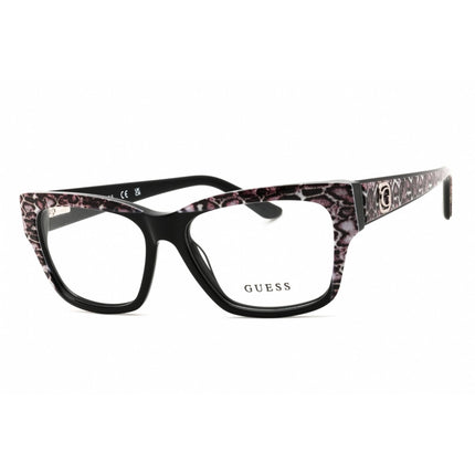 Guess Unisex Eyeglasses - Acetate Black Full Rim Cat Eye Shape Frame | GU50126 005 ,