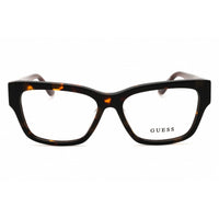 Guess Unisex Eyeglasses - Acetate Dark Havana Full Rim Rectangular Frame | GU50126 052 ,