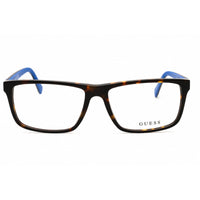 Guess Unisex Eyeglasses - Dark Havana Full Rim Rectangular Frame, 57mm | GU50130 052 ,