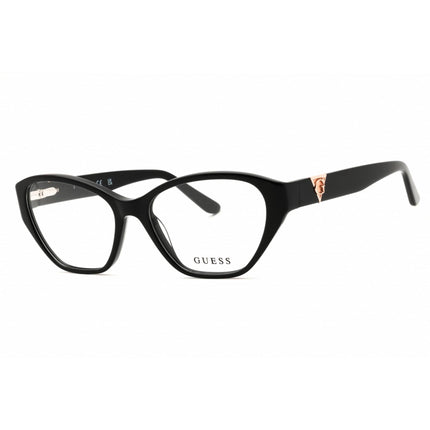Guess Unisex Eyeglasses - Shiny Black Full Rim Cat Eye Shape Frame, 53mm | GU50162 001 ,
