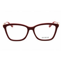 Guess Unisex Eyeglasses - Acetate Shiny Red Full Rim Rectangular Frame | GU50181 066 ,