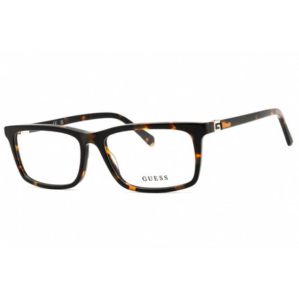 Guess Unisex Eyeglasses - Acetate Dark Havana Full Rim Rectangular Frame | GU50190 052 ,