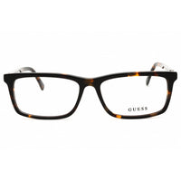 Guess Unisex Eyeglasses - Acetate Dark Havana Full Rim Rectangular Frame | GU50190 052 ,