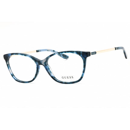 Guess Unisex Eyeglasses - Acetate Blue Full Rim Clear Lens Oval Frame | GU50194 092 ,