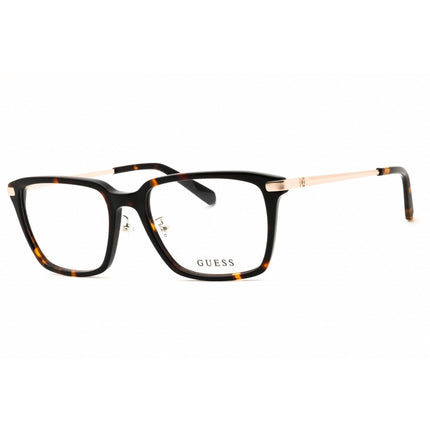 Guess Unisex Eyeglasses - Acetate Dark Havana Rectangular Shape Frame | GU50206-D 052 ,