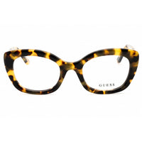 Guess Unisex Eyeglasses - Acetate Blonde Havana Full Rim Cat Eye Frame | GU50225 053 ,