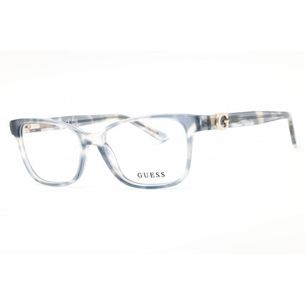 Guess Unisex Eyeglasses - Acetate Blue Full Rim Rectangular Frame, 52mm | GU50227 092 ,