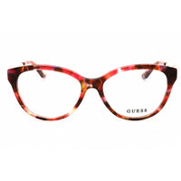 Guess Unisex Eyeglasses - Acetate Red Full Rim Cat Eye Shape Frame, 53mm | GU50230 068 ,