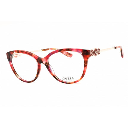 Guess Unisex Eyeglasses - Acetate Red Full Rim Cat Eye Shape Frame, 55mm | GU50230 068 ,