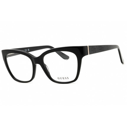 Guess Unisex Eyeglasses - Acetate Shiny Black Full Rim Cat Eye Frame | GU50233 001 ,