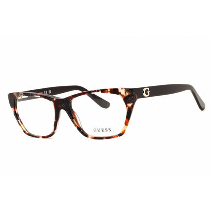 Guess Unisex Eyeglasses - Acetate Dark Havana Full Rim Cat Eye Frame | GU50234 052 ,