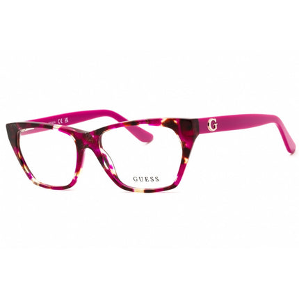 Guess Unisex Eyeglasses - Acetate Shiny Lilac Full Rim Cat Eye Frame | GU50234 078 ,
