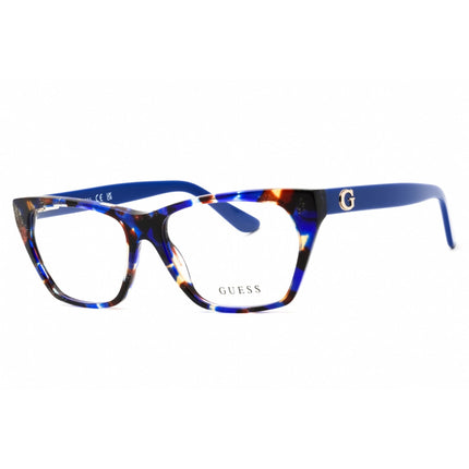 Guess Unisex Eyeglasses - Acetate Blue Full Rim Cat Eye Shape Frame | GU50234 092 ,