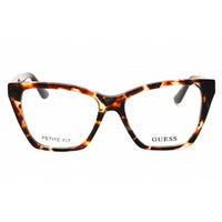 Guess Unisex Eyeglasses - Acetate Dark Havana Full Rim Cat Eye Frame | GU50235 052 ,