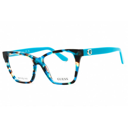 Guess Unisex Eyeglasses - Acetate Shiny Turquoise Cat Eye Frame, 50mm | GU50235 087 ,