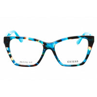 Guess Unisex Eyeglasses - Acetate Shiny Turquoise Cat Eye Frame, 50mm | GU50235 087 ,