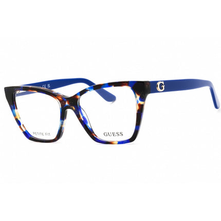 Guess Unisex Eyeglasses - Acetate Blue Full Rim Cat Eye Shape Frame | GU50235 092 ,