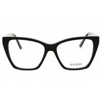 Guess Unisex Eyeglasses - Acetate Shiny Black Full Rim Cat Eye, 52mm | GU50235 001 ,
