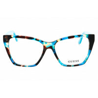 Guess Unisex Eyeglasses - Acetate Shiny Turquoise Cat Eye Frame, 52mm | GU50235 087 ,