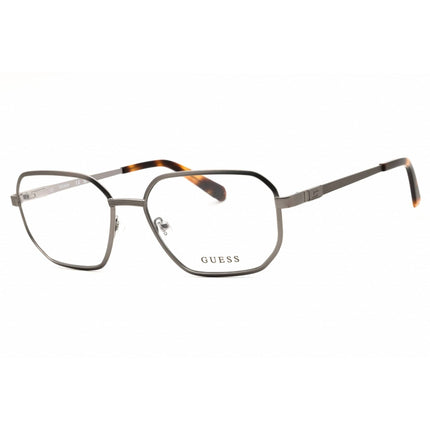Guess Unisex Eyeglasses - Metal Matte Gunmetal Full Rim Oval Shape Frame | GU50240 009 ,